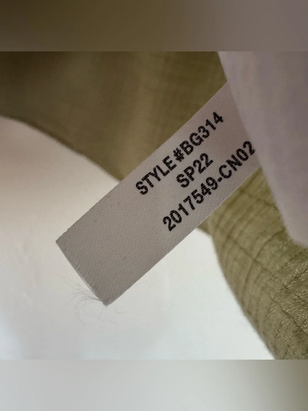 J. Crew Long-Sleeve Soft Gauze Garden Top in Faded Pistachio Green 100% Cotton